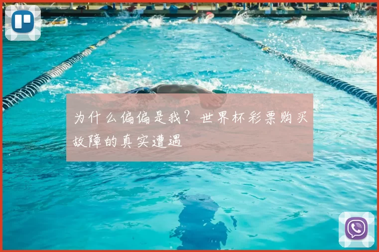 为什么偏偏是我？世界杯彩票购买故障的真实遭遇